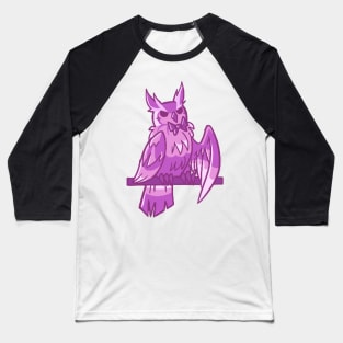 Pink Owl Baseball T-Shirt